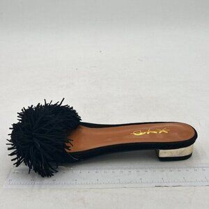 XYD Summer Fringe Slide Sandals Slip On Comfortable Slippers Solid Women Loafer